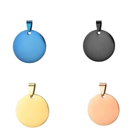 Round Design Stainless Steel Pet Tag
