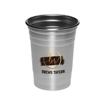 16 oz. Hop Stainless Steel Beer Cup (Full Color Imprint)
