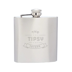 6 oz. Lazio Stainless Steel Hip Flask (Engraved Imprint)