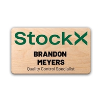 Wood Sublimated Badge.... from ASI 59080 Halls & Company