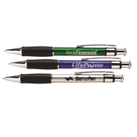 Plunger metallic colored pen is comfortable and classy.... from ASI 38980 Bay...