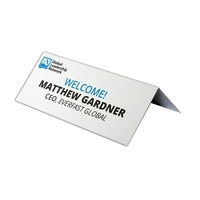 Premium Card Stock 1/2 Fold Table Tent Sign (5"Wx6"H)