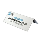 Premium Card Stock 1/2 Fold Table Tent Sign (5"Wx6"H)