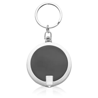 Round LED Light Keychain