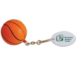 Basketball Stressball Key Tag