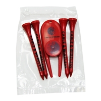Golf tee poly packet with four tees and one marker and... from ASI 93520...