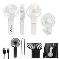 Rechargeable; handheld fan with four adjustable speeds.... from ASI 61125 Hit...