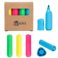 4 pc. chisel tip highlighter set.... from ASI 61125 Hit Promotional Products...