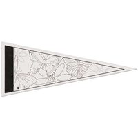 Durable, soft to the touch, plush felt Color-Me pennant measuring 4"... from...