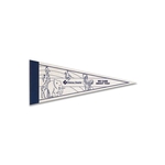 5" x 12" Color-Me Pennant with 1" Sewn Strip
