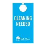 Plastic Door Hanger w/ Hole (3 1/2" x 6 3/4") Screen Printed