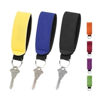 Neoprene wrist strap keychain plus 1 color silkscreen imprint on 1... from...
