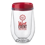 15 oz. Double Wall Acrylic Tumbler w/ Black Top