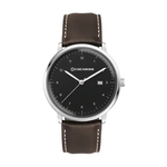 39MM SS SILVER CASE, 3-HAND MVT, DTE