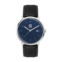 39MM SS SILVER CASE, 3-HAND MVT, DTE