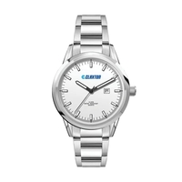 34MM SS, SILVER CASE, 3-HAND MVT, DTE... from ASI 67866 Logomark/Valumark