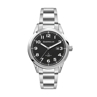 34MM SS, SILVER CASE, 3-HAND MVT, DTE... from ASI 67866 Logomark/Valumark