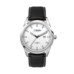 42MM SS, SILVER CASE, 3-HAND MVT, DTE