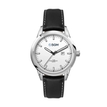 34MM SS, SILVER CASE, 3-HAND MVT, DTE