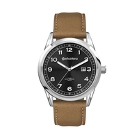 42MM SS, SILVER CASE, 3-HAND MVT, DTE... from ASI 67866 Logomark/Valumark