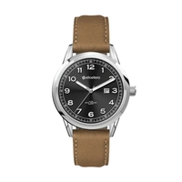 34MM SS, SILVER CASE, 3-HAND MVT, DTE... from ASI 67866 Logomark/Valumark