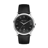 40MM, SS, SILVER CASE, 3-HAND MVT, DTE... from ASI 67866 Logomark/Valumark