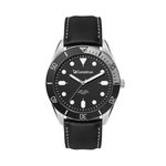 42MM, SILVER METAL CASE, BK BEZEL, 3-HAND MVT