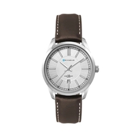 33MM, SILVER METAL CASE, 3-HAND MVT, DTE... from ASI 67866 Logomark/Valumark