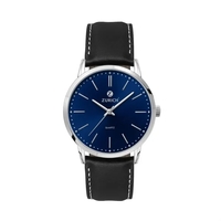 39.5MM, SILVER METAL CASE, 3-HAND MVT