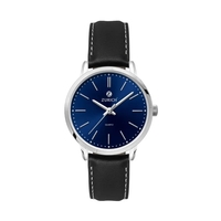 30.5MM, SILVER METAL CASE, 3-HAND MVT