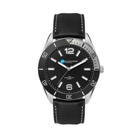 42MM, SILVER METAL CASE, BK BEZEL, 3-HAND MVT... from ASI 67866...