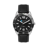 42MM, SILVER METAL CASE, BK BEZEL, 3-HAND MVT