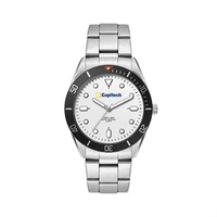 42MM, SILVER METAL CASE, BK BEZEL, 3-HAND MVT... from ASI 67866...