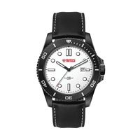 42.5MM SS, SILVER CASE, BK BEZEL, 3-HAND MVT, DTE