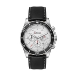 42.5MM, SS, SILVER CASE, BK BEZEL, CHRONO MVT, DTE