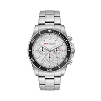 42.5MM, SS, SILVER CASE, BK BEZEL, CHRONO MVT, DTE