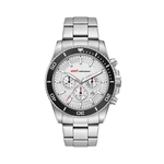 42.5MM, SS, SILVER CASE, BK BEZEL, CHRONO MVT, DTE