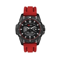 45MM, BLACK METAL CASE, 3-HAND MVT, DTE