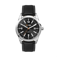 42MM, SS, SILVER CASE, 3-HAND MVT, DTE... from ASI 67866 Logomark/Valumark