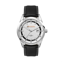 42MM, SS, SILVER CASE, 3-HAND MVT, DTE... from ASI 67866 Logomark/Valumark