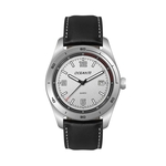 42MM, SS, SILVER CASE, 3-HAND MVT, DTE