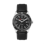 41MM, SS, SILVER CASE, BK BEZEL, 3-HAND MVT, DTE