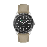 41MM, SS, SILVER CASE, BK BEZEL, 3-HAND MVT, DTE