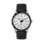 43.5MM, SS, SILVER CASE, BK BEZEL, 3-HAND MVT, DTE