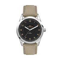 42MM, SS, SILVER CASE, 3-HAND "SOLAR" MVT... from ASI 67866 Logomark/Valumark