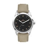 42MM, SS, SILVER CASE, 3-HAND "SOLAR" MVT