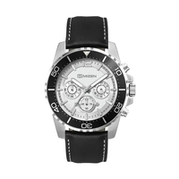 44MM, SILVER METAL CASE, BK BEZEL, CHRONO MVT... from ASI 67866...