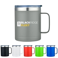 Carson 14oz. Camping Mug: Stainless steel, copper-coated insulation. Keeps...