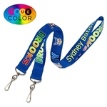 3/8" TrueColor Custom Anti-Microbial Event Lanyard
