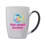 12 oz. Two Tone Ceramic Mug (Full Color Imprint)